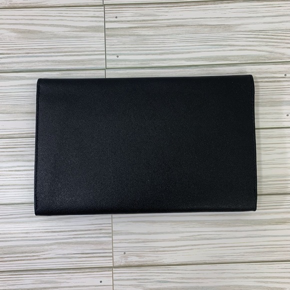 Travel Portfolio Black Leather Lockable Envelope Style - Picture 10 of 15